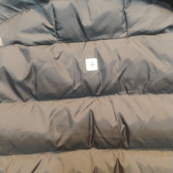 Mountain Warehouse Men’s Hooded Puffer Ski Jacket L Fit Black/Yellow Waterproof - Picture 8 of 10